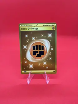 🔥✨ 2025 Pokemon TCG – Gold Basic Fighting Energy 258/198 🌟 - Image 1