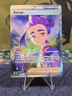 Pokemon TCG Kieran 174/131 SV: Prismatic Evolutions SIR Holo Full Art NM - Image 1