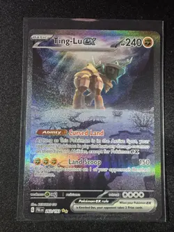 2023 POKEMON PAL EN-PALDEA EVOLVED 263 TING-LU EX SPECIAL ILLUSTRATION RARE - Image 1