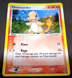Pokemon EX Fire Red Leaf Green Charmander Holo Secret Rare 113/112 - Image 1