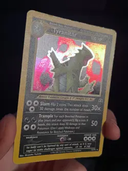 Tyranitar 12/75 Neo Discovery Holo Pokemon Vintage TCG - Image 1