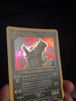 Tyranitar 12/75 Neo Discovery Holo Pokemon Vintage TCG - Image 2