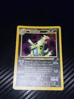 Tyranitar 12/75 Neo Discovery Holo Pokemon Vintage TCG - Image 5