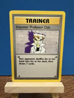 Pokemon TCG Imposter Professor Oak 73/102 Base Set Rare WOTC Vintage Trainer - Image 1
