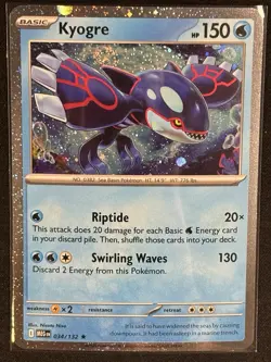 Pokemon - Kyogre 034/132 - Mega Evolution Cosmos Holo - SWIRL - NM 🌀🌀🌀 - Image 1