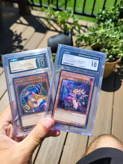 Yugioh Tcg Dark Magician Girl Mp24-En009, Mp24-en053 Alt Art Pair CGC... - Image 1