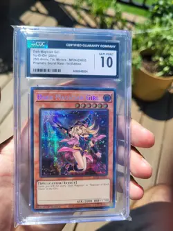 Yugioh Tcg Dark Magician Girl Mp24-En009, Mp24-en053 Alt Art Pair CGC... - Image 4
