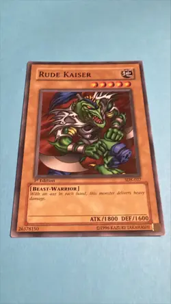 YuGiOh - RUDE KAISER - SDK-027 - Starter Deck: Kaiba - 1st Edition - LP - Image 1