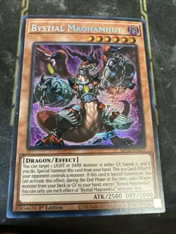 *** BYSTIAL MAGNAMHUT *** 1ST EDITION PRISMATIC SECRET RARE MP23-EN157 YUGIOH! - Image 1