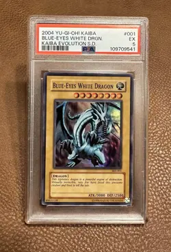 Yu-Gi-Oh! Kaiba Blue Eyes White Dragon 2004 PSA 5 - Image 1