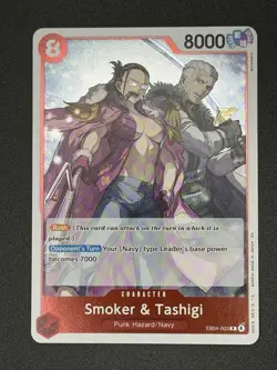 One Piece Adventure on Kami’s Island OP-15-EB04 - Smoker & Tashigi Rare EB04-003 - Image 1