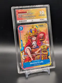 Monkey D Luffy - P-043 PROMO 2nd Anniversary Stamp ONE PIECE CCG ACE GRADING 10 - Image 5