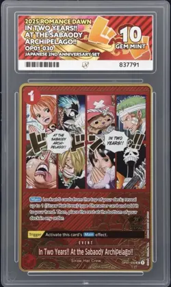 One Piece CCG In Two Years!! At the Sabaody Archipelago!! 2nd OP01-030 Ace 10 - Image 1