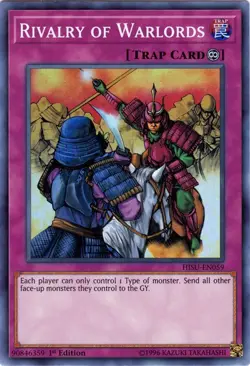 Rivalry of Warlords - HISU-EN059 - Super Rare - 1st Edition NM YuGiOh! Hidden S - Image 1
