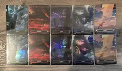 Magic the Gathering Edge of Eternity Full Art Land Card Sets 5 Foil & 5 Non Foil - Image 1