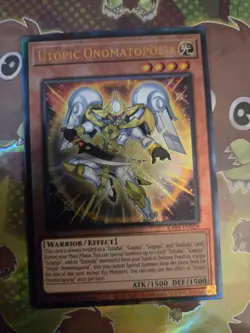 yugioh Utopic onomatopoeia RA04 Prismatic ultimate rare 1st edition NM - Image 1