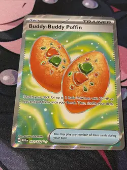 Pokemon TCG Buddy-Buddy Poffin 167/132 Me01: Mega Evolution Holo - Image 1