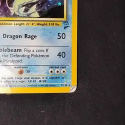 Pokemon TCG Gyarados Base Set 2 7/130 Unlimited Holo Rare HP Damaged - Image 4