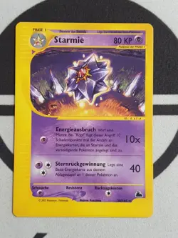 Starmie 30/144 Skyridge Set Pokemon Karte Deutsch Pokemon E - Series TCG NM - Image 2