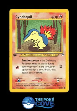 Cyndaquil 61/105 | Neo Destiny 1st Edition | Pokemon Common | HP - Image 1