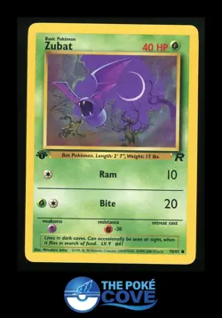 Zubat 70/82 | Team Rocket 1st Edition | Pokemon Common | LP - Image 1