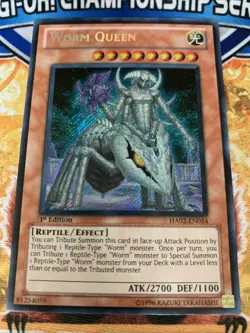Yugioh Worm Queen - HA02-EN054 1ST Edition NM - Image 1