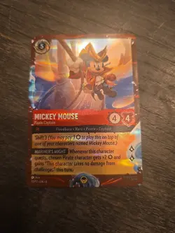 Disney Cruise Line Lorcana TCG Mickey Mouse Pirate Captain Foil Promo Card 13/P3 - Image 1