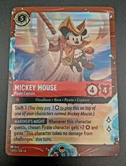 Disney Cruise Line Lorcana TCG Mickey Mouse Pirate Captain Foil Promo Card 13/P3 - Image 4