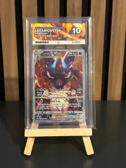 Pokemon TCG Lucario VSTAR Sword & Shield SWSH291 Holo Promo Card ACE 10 GEM MINT - Image 1