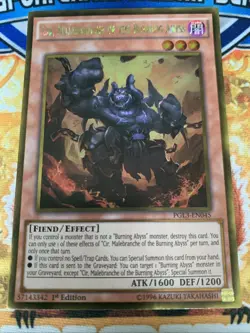 Yugioh Cir, Malebranche Of The Burning Abyss PGL3-EN045 1st Edition NM - Image 1