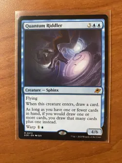 Magic: The Gathering Quantum Riddler Blue Creature Edge of Eternities M0072 2025 - Image 1