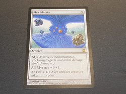 2004 WotC MAGIC the Gathering DARKSTEEL unplayed mint rare MYR MATRIX - Image 2