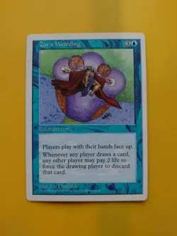 Zur's Weirdling. Enchantment. MTG Card. White Border - Image 1