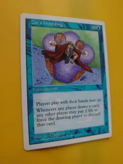 Zur's Weirdling. Enchantment. MTG Card. White Border - Image 3