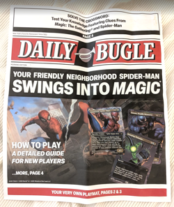 Magic: the Gathering Spider-Man Daily Bugle Newspaper Playmat - Image 1