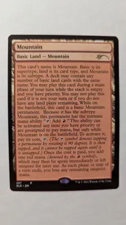 1x Mountain Full Text Land - Secret Lair MTG Magic x1 - Image 1