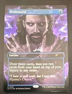 Brainstorm (2491) Secret Lair Drop MTG Foil Near Mint - Image 1