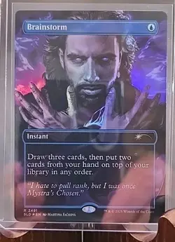 Brainstorm (2491) Secret Lair Drop MTG Foil Near Mint - Image 3