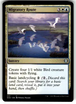 MTG Magic the Gathering Migratory Route (237/418) Starter Commander Decks NM - Image 1