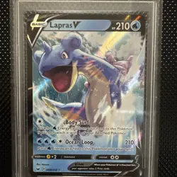 PSA GEM MINT 10 - 2020 POKEMON SWORD & SHIELD #049 LAPRAS V - Image 4