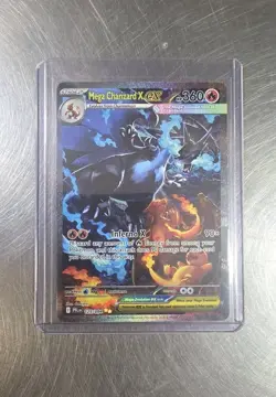 Pokemon Mega Charizard X EX 125/094 Phantasmal Flames Newly Pulled - Image 3