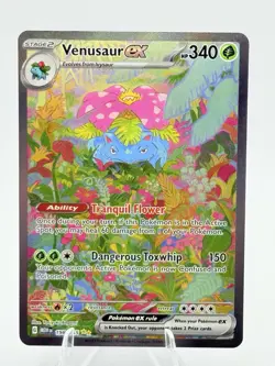 Pokemon Venusaur ex 198/165 MEW EN-151 Special Illustration Rare Holo - Image 2