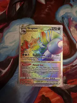 Drapion VSTAR Lost Origin Secret Rare Pokemon Card 200/196 Rainbow Rare NM - Image 1