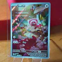 Pokemon Stufful Full Art 154/132 Me01 Mega Evolution Holo 70HP Basic - Image 1