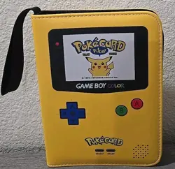 Nintendo Game Boy Pokemon Yellow Card Binder 9.5 X 7 Inches Unaligned Ring - Image 1