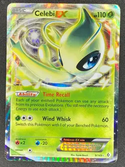 Pokemon Celebi EX 9/149 BCR Boundaries Crossed MP - Image 1