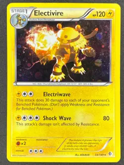 Pokemon Electivire Cosmos Holo 54/149 BCR Boundaries Crossed LP - Image 1
