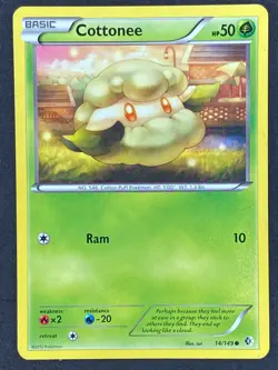 Pokemon Cottonee 14/149 BCR Boundaries Crossed LP/NM - Image 1