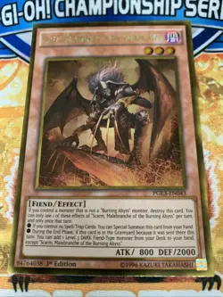 Yugioh Scarm, Malebranche of the Burning Abyss PGL3-EN043 1st Edition NM - Image 1