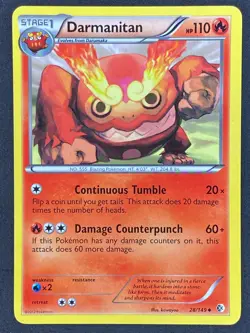 Pokemon Darmanitan 28/149 BCR Boundaries Crossed LP/NM - Image 1